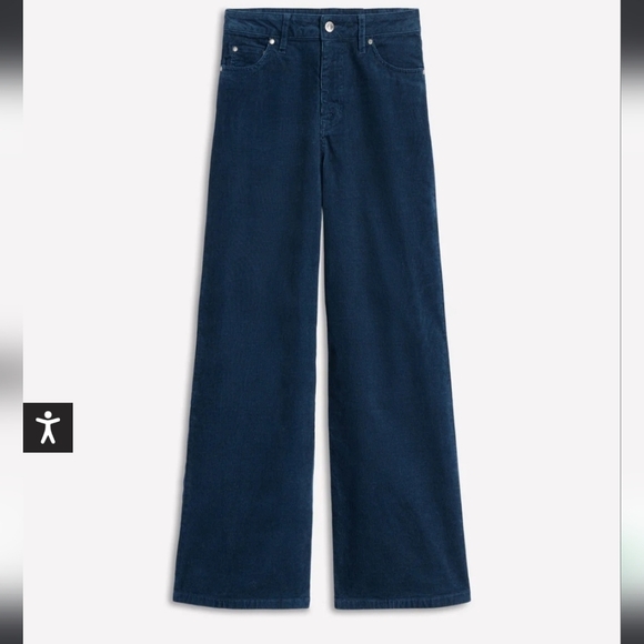 5 Pocket Cord Wide Leg Lightweight Pants - Picture 6 of 13